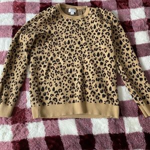 J. Crew Teddie Leopard Sweater